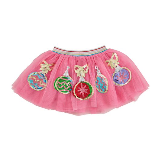 Mudpie Pink Ornament Sequin Tutu