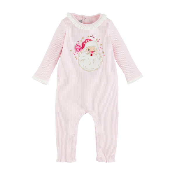 Mudpie Pink Santa Onesie