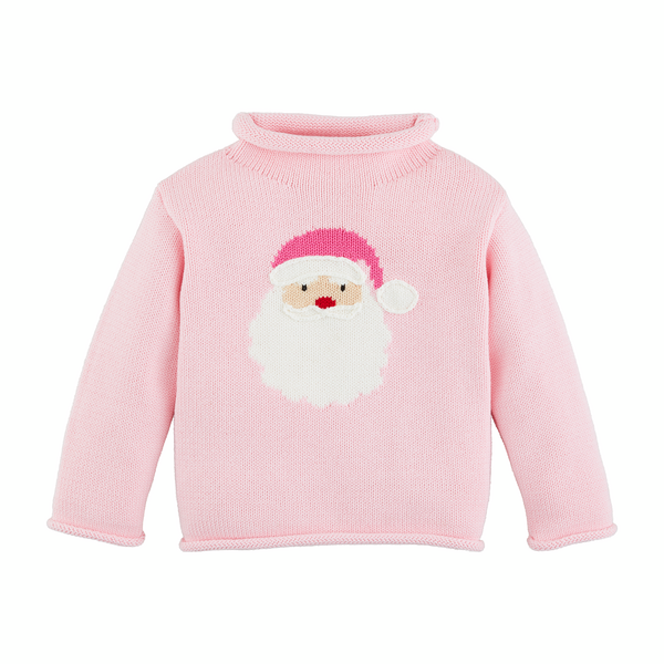 Mudpie Pink Santa Sweater