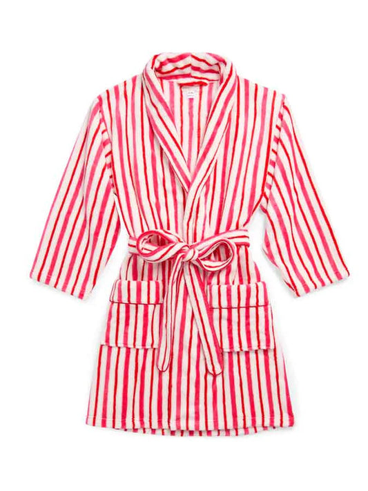 Candy Stripe Plush Robe