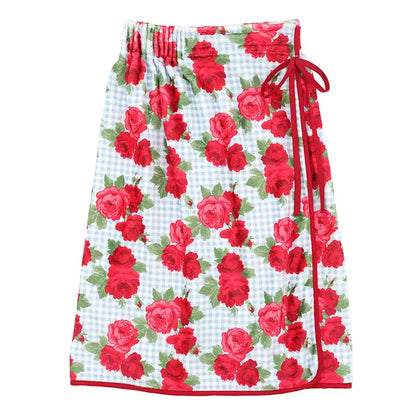 Floral Gingham Spa Wrap