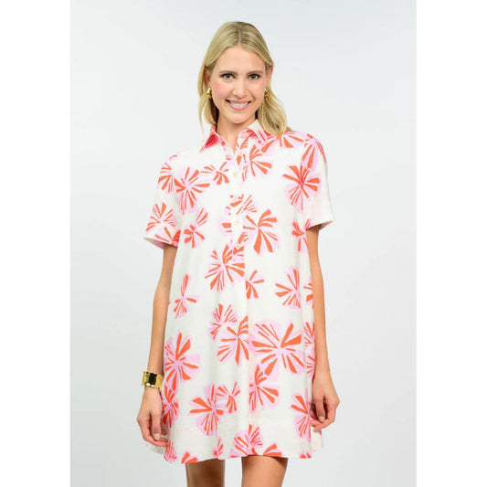 Ivy Jane Tropical Bloom Swing Shirt Dress