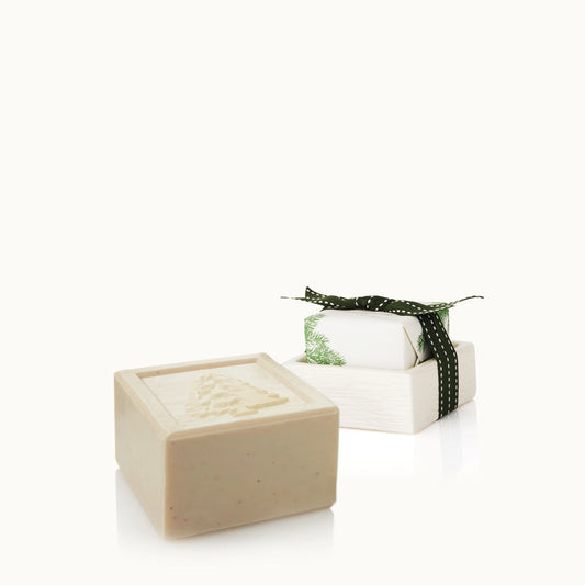 Thymes Frasier Fir Bar Soap and Dish Set