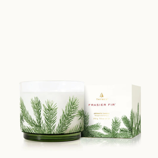 Thymes Frasier Fir Pine Needle Luminary Candle 7.5oz