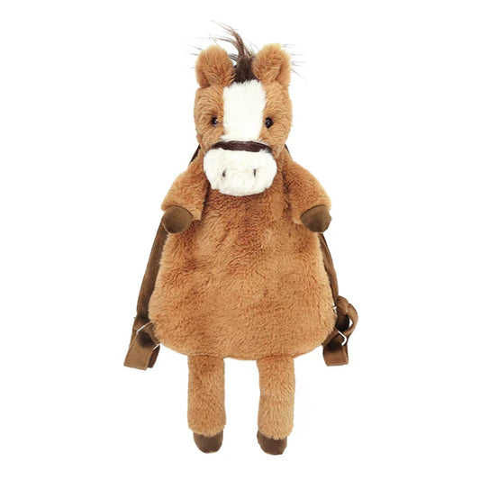 MON AMI Truffle Horse Plush Backpack